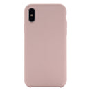 Four Corners Full Coverage Liquid Silicone Protective Case Back Cover for iPhone XS Max 6.5 inch(Light Pink)