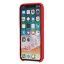 Four Corners Full Coverage Liquid Silicone Protective Case Back Cover for iPhone XS Max 6.5 inch(Red)