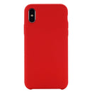 Four Corners Full Coverage Liquid Silicone Protective Case Back Cover for iPhone XS Max 6.5 inch(Red)
