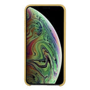 Four Corners Full Coverage Liquid Silicone Protective Case Back Cover for iPhone XS Max(Yellow)
