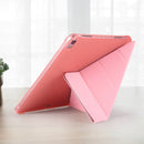 Multi-folding Shockproof TPU Protective Case for iPad Pro 11 inch (2018), with Holder & Pen Slot (Rose Gold)