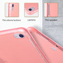 Multi-folding Shockproof TPU Protective Case for iPad Pro 11 inch (2018), with Holder & Pen Slot (Rose Gold)
