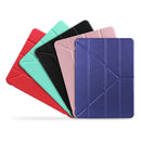 Multi-folding Shockproof TPU Protective Case for iPad Pro 11 inch (2018), with Holder & Pen Slot (Rose Gold)