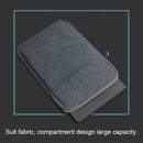 Shockproof Canvas + Space Cotton + Plush Protective Bag for iPad Air 10.5 inch 2019(Dark Gray)