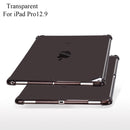 Highly Transparent TPU Full Thicken Corners Shockproof Protective Case for iPad Pro 12.9 (2017) & (2015) (Black)