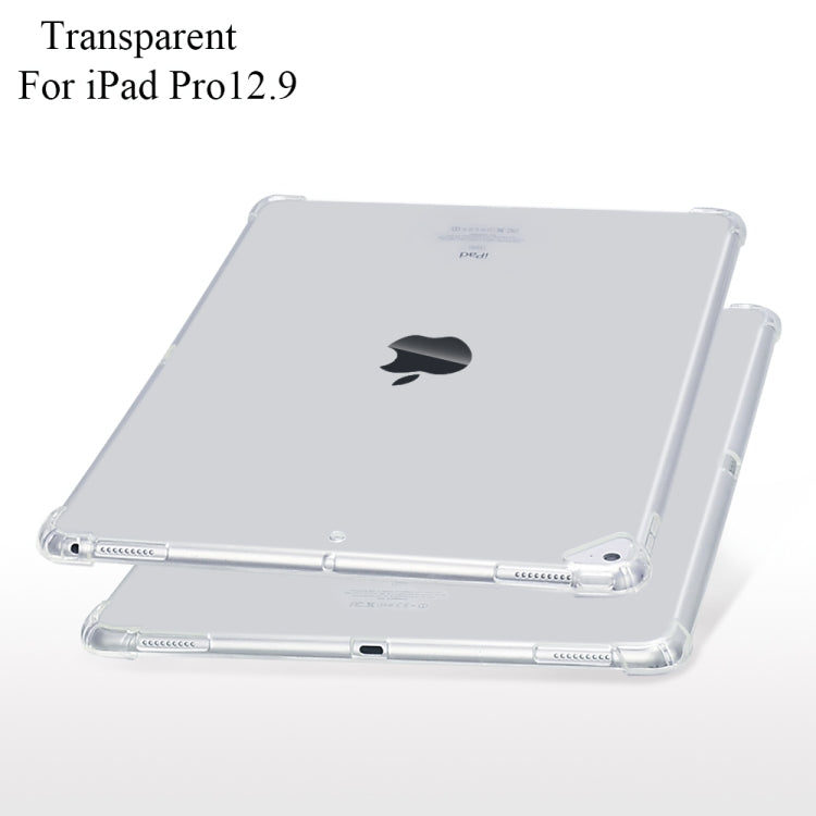 Highly Transparent TPU Full Thicken Corners Shockproof Protective Case for iPad Pro 12.9 (2017) & (2015) (Transparent)