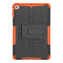 Tire Texture TPU+PC Shockproof Case for iPad Mini 2019, with Holder (Orange)