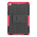 Tire Texture TPU+PC Shockproof Case for iPad Mini 2019, with Holder (Pink)