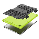 Tire Texture TPU+PC Shockproof Case for iPad Mini 2019, with Holder (Green)