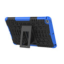 Tire Texture TPU+PC Shockproof Case for iPad Mini 2019, with Holder (Blue)