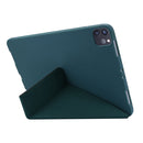 For iPad Pro 11 (2020) TPU Horizontal Deformation Flip Leather Tablet Case with Holder (Dark Green)