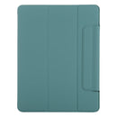 Horizontal Flip Ultra-thin Fixed Buckle Magnetic PU Leather Tablet Case With Three-folding Holder & Sleep / Wake-up Function For iPad Pro 11 (2021) / iPad Pro 11 inch (2020) / Pro 11 2018 / Air 2020 10.9(Green)