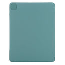 Horizontal Flip Ultra-thin Fixed Buckle Magnetic PU Leather Tablet Case With Three-folding Holder & Sleep / Wake-up Function For iPad Pro 11 (2021) / iPad Pro 11 inch (2020) / Pro 11 2018 / Air 2020 10.9(Green)