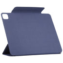 Horizontal Flip Ultra-thin Fixed Buckle Magnetic PU Leather Tablet Case With Three-folding Holder & Sleep / Wake-up Function For iPad Pro 11 (2021) / iPad Pro 11 inch (2020) / Pro 11 2018 / Air 2020 10.9(Dark Blue)