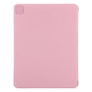 Horizontal Flip Ultra-thin Fixed Buckle Magnetic PU Leather Tablet Case With Three-folding Holder & Sleep / Wake-up Function For iPad Pro 11 (2021) / iPad Pro 11 inch (2020) / Pro 11 2018 / Air 2020 10.9(Light Pink)