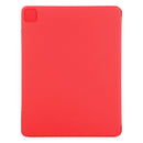 Horizontal Flip Ultra-thin Fixed Buckle Magnetic PU Leather Tablet Case With Three-folding Holder & Sleep / Wake-up Function For iPad Pro 11 (2021) / iPad Pro 11 inch (2020) / Pro 11 2018 / Air 2020 10.9(Red)