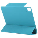 Horizontal Flip Ultra-thin Fixed Buckle Magnetic PU Leather Tablet Case With Three-folding Holder & Sleep / Wake-up Function For iPad Pro 11 (2021) / iPad Pro 11 inch (2020) / Pro 11 2018 / Air 2020 10.9(Sky Blue)