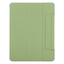 Horizontal Flip Ultra-thin Fixed Buckle Magnetic PU Leather Tablet Case With Three-folding Holder & Sleep / Wake-up Function For iPad Pro 11 (2021) / iPad Pro 11 inch (2020) / Pro 11 2018 / Air 2020 10.9(Grass Green)