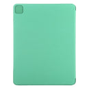 Horizontal Flip Ultra-thin Fixed Buckle Magnetic PU Leather Tablet Case With Three-folding Holder & Sleep / Wake-up Function For iPad Pro 11 (2021) / iPad Pro 11 inch (2020) / Pro 11 2018 / Air 2020 10.9(Light Green)