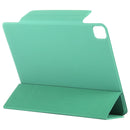 Horizontal Flip Ultra-thin Fixed Buckle Magnetic PU Leather Tablet Case With Three-folding Holder & Sleep / Wake-up Function For iPad Pro 11 (2021) / iPad Pro 11 inch (2020) / Pro 11 2018 / Air 2020 10.9(Light Green)