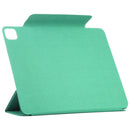 Horizontal Flip Ultra-thin Fixed Buckle Magnetic PU Leather Tablet Case With Three-folding Holder & Sleep / Wake-up Function For iPad Pro 11 (2021) / iPad Pro 11 inch (2020) / Pro 11 2018 / Air 2020 10.9(Light Green)