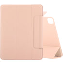 Horizontal Flip Ultra-thin Fixed Buckle Magnetic PU Leather Tablet Case With Three-folding Holder & Sleep / Wake-up Function For iPad Pro 11 (2021) / iPad Pro 11 inch (2020) / Pro 11 2018 / Air 2020 10.9(Gold)