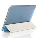 Pure Color Merge Horizontal Flip Leather Case for iPad Mini (2019) / iPad Mini 4, with Holder (Blue)