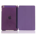 Pure Color Merge Horizontal Flip Leather Case for iPad Mini (2019) / iPad Mini 4, with Holder (Purple)