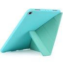 Millet Texture PU+ Silica Gel Full Coverage Leather Case for iPad Air (2019) / iPad Pro 10.5 inch, with Multi-folding Holder(Green)