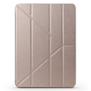 Millet Texture PU+ Silica Gel Full Coverage Leather Case for iPad Air (2019) / iPad Pro 10.5 inch, with Multi-folding Holder(Gold)