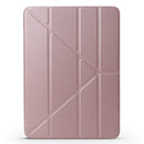 Millet Texture PU+ Silica Gel Full Coverage Leather Case for iPad Air (2019) / iPad Pro 10.5 inch, with Multi-folding Holder(Rose Gold)