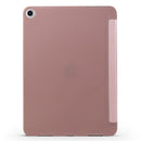 Millet Texture PU+ Silica Gel Full Coverage Leather Case for iPad Air (2019) / iPad Pro 10.5 inch, with Multi-folding Holder(Rose Gold)