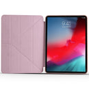Millet Texture PU+ Silica Gel Full Coverage Leather Case for iPad Air (2019) / iPad Pro 10.5 inch, with Multi-folding Holder(Rose Gold)