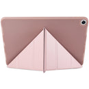 Millet Texture PU+ Silica Gel Full Coverage Leather Case for iPad Air (2019) / iPad Pro 10.5 inch, with Multi-folding Holder(Rose Gold)