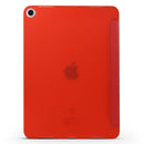 Millet Texture PU+ Silica Gel Full Coverage Leather Case for iPad Air (2019) / iPad Pro 10.5 inch, with Multi-folding Holder(Red)