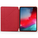 Millet Texture PU+ Silica Gel Full Coverage Leather Case for iPad Air (2019) / iPad Pro 10.5 inch, with Multi-folding Holder(Red)