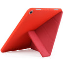 Millet Texture PU+ Silica Gel Full Coverage Leather Case for iPad Air (2019) / iPad Pro 10.5 inch, with Multi-folding Holder(Red)