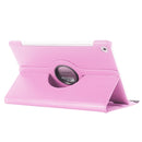 For Huawei MediaPad M5 10.8 inch Litchi Texture PU Leather Case with Rotated Holder & Sleep / Wake-up Function (Pink)