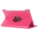 For Huawei MediaPad M5 10.8 inch Litchi Texture PU Leather Case with Rotated Holder & Sleep / Wake-up Function (Magenta)