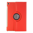 For Huawei MediaPad M5 10.8 inch Litchi Texture PU Leather Case with Rotated Holder & Sleep / Wake-up Function (Red)