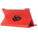 For Huawei MediaPad M5 10.8 inch Litchi Texture PU Leather Case with Rotated Holder & Sleep / Wake-up Function (Red)