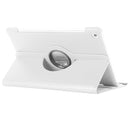 For Huawei MediaPad M5 10.8 inch Litchi Texture PU Leather Case with Rotated Holder & Sleep / Wake-up Function (White)