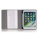 A102B For iPad 10.2 inch 2019 Ultra-thin Detachable Bluetooth Keyboard Leather Tablet Case with Stand & Pen Slot Function (Rose Gold)