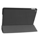 For iPad 10.2 Custer Texture Horizontal Flip Smart PU Leather Case with Sleep / Wake-up Function & Three-folding Holder (Black)