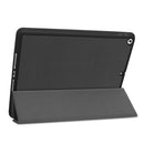 For iPad 10.2 2021 / 2020 / 2019 Custer Texture Horizontal Flip Smart TPU Leather Case with Sleep / Wake-up Function & Three-folding Holder & Pen Slot(Black)
