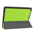 For iPad 10.2 2021 / 2020 / 2019 Custer Texture Horizontal Flip Smart TPU Leather Case with Sleep / Wake-up Function & Three-folding Holder & Pen Slot(Green)
