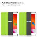 For iPad 10.2 2021 / 2020 / 2019 Custer Texture Horizontal Flip Smart TPU Leather Case with Sleep / Wake-up Function & Three-folding Holder & Pen Slot(Green)