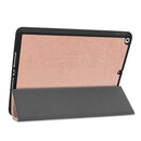 For iPad 10.2 2021 / 2020 / 2019 Custer Texture Horizontal Flip Smart TPU Leather Case with Sleep / Wake-up Function & Three-folding Holder & Pen Slot(Rose Gold)