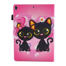 For iPad Pro 10.5 inch Two Cats patterns Horizontal Flip Leather Protective Case with Holder & Card Slots & Sleep