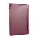 For iPad Pro 10.5 inch Silk Texture Horizontal Deformation Flip Leather Case with 4-folding Holder & Sleep / Wake-up(Magenta)